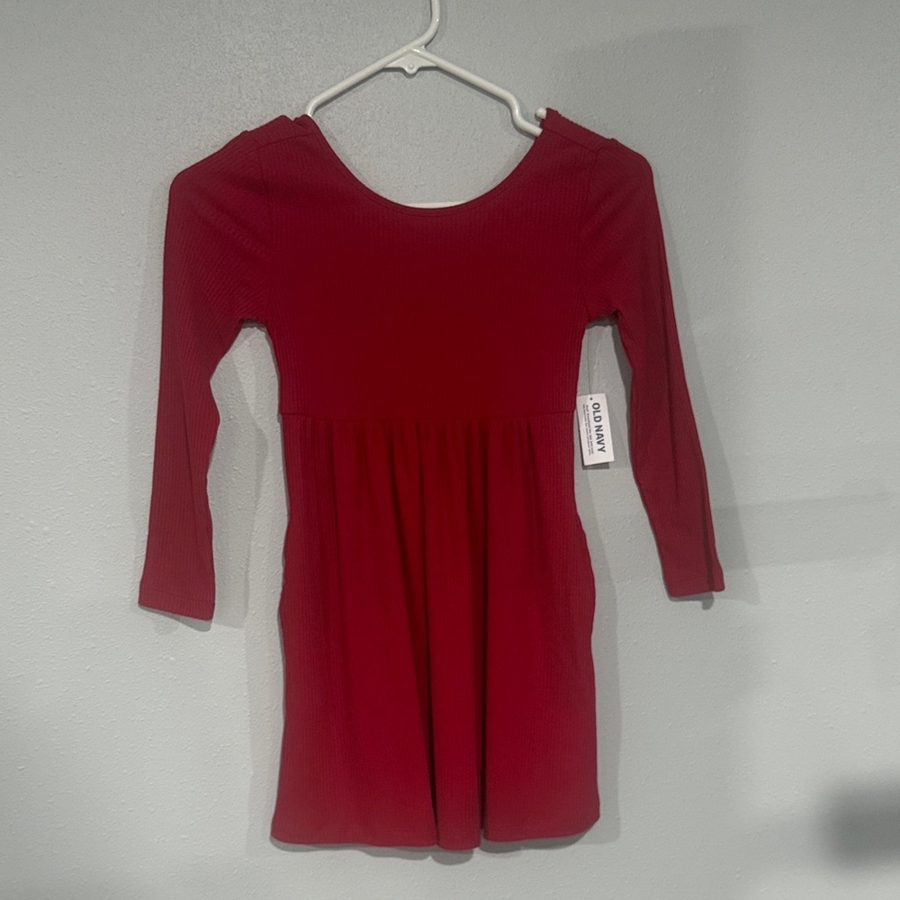 Old Navy Vibrant Red Knit Dress
